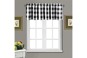 Shunjie.Home Checkered Kitchen Curtains: Timeless Elegance for Your Home