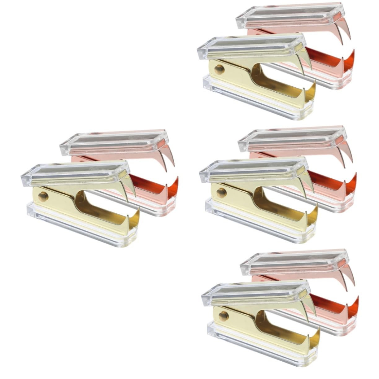 ARTIBETTER 4 Set Levapunti Ufficio Dispositivi Di Rimozione Attrezzo Mini Estrattore Di Graffette Portatile Strumento Per Rimuovere I Punti Metallici Alzachiodi Portatile Metallo 2 Pezzi * 4