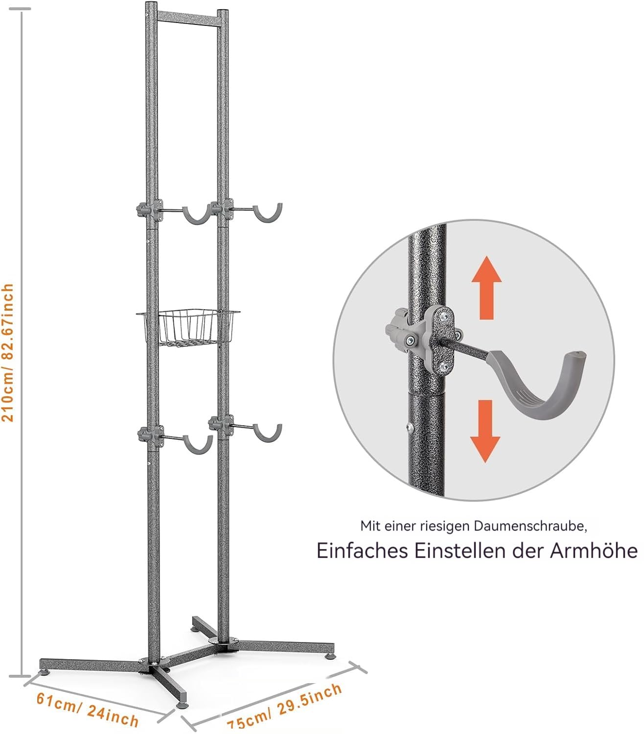 CXWXC Support de vélo pour 2/4 vélos - Charge maximale : 50 kg - Support de vélo pour l'intérieur et Le Garage - Rangement en Plein air