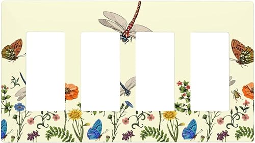 Miniatura 286 de Placa de pared dúplex de receptáculo de dispositivo de 1 gang de madera envejecida blanca gris con veta de tablón, cubierta de enchufe eléctrico de