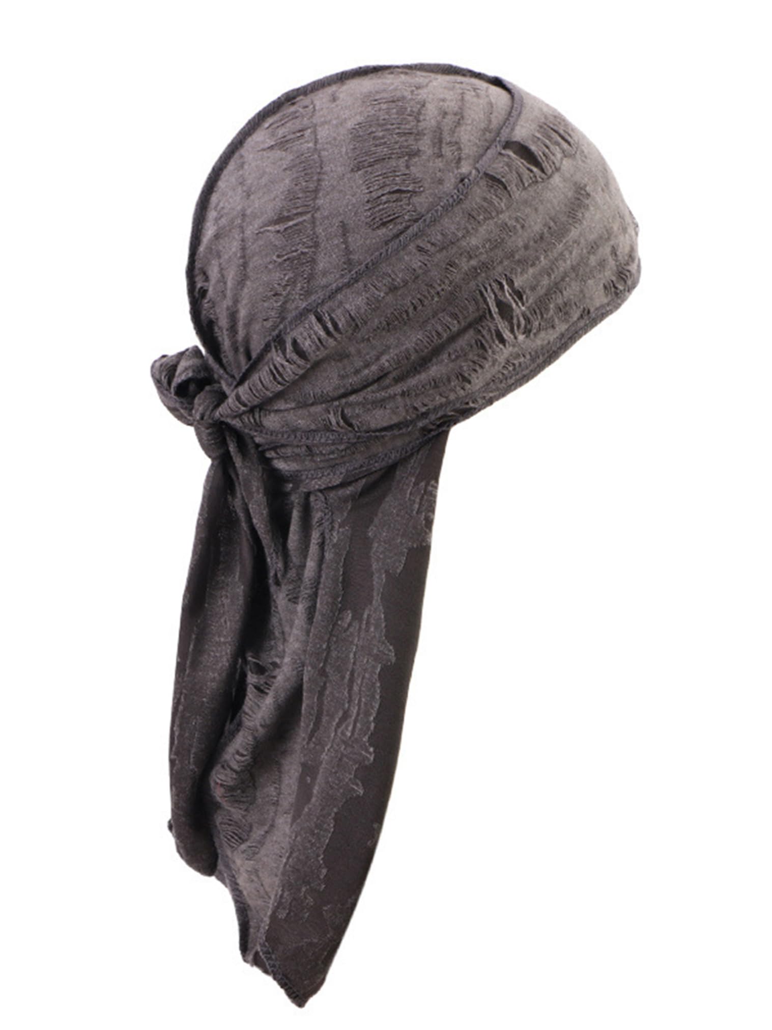 JEATHA Doo Rag Sweat Beanie Cap Hat Skull Cap Pirate Hat Bandana Head Wrap for Men and Women