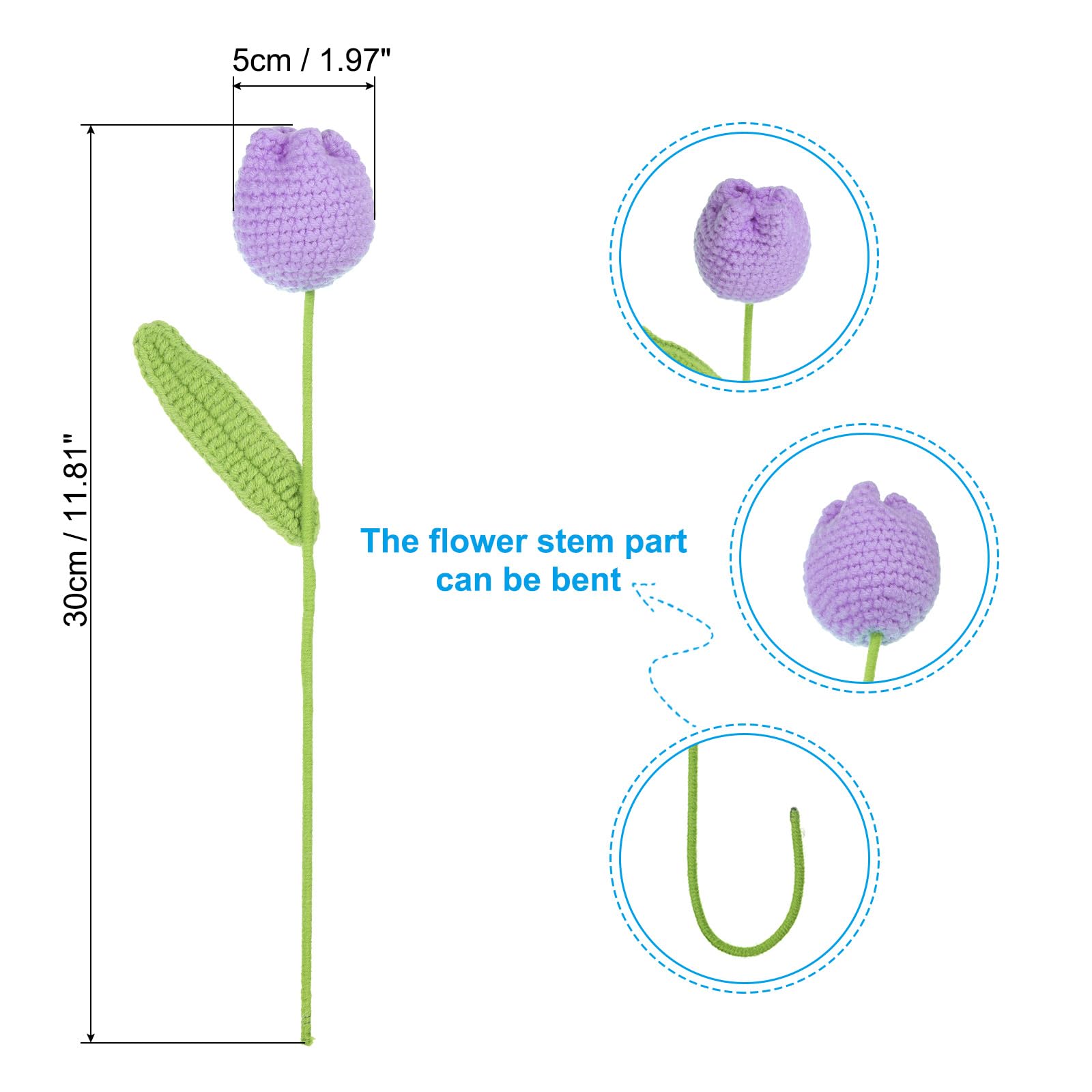 PATIKIL Crochet Flowers - Image 2