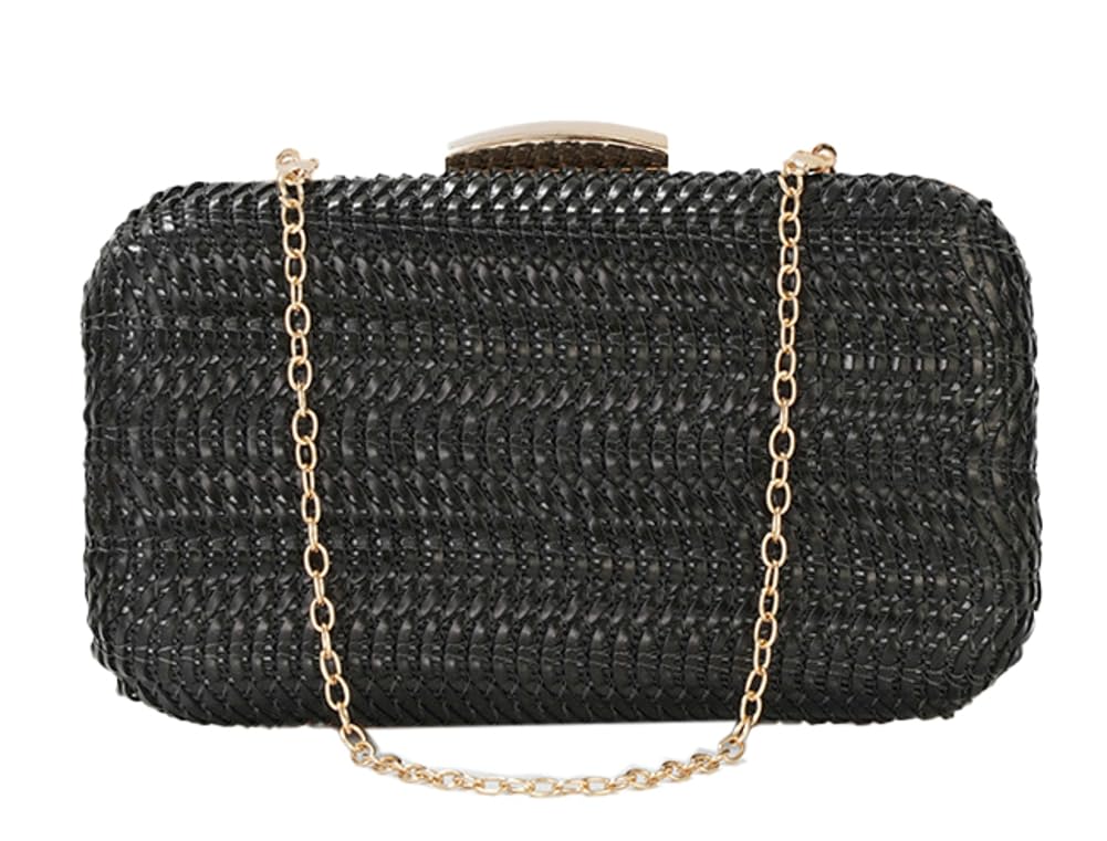 Straw Clutch Purses for Women Vintage Summer Straw Beach Bag Evening Purse Wicker Rattan Envelope Clutch for Wedding