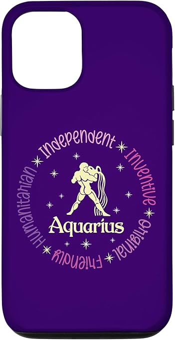 iPhone 14 Zodiac Sign Birthday Aquarius January 20–February 18 Case
