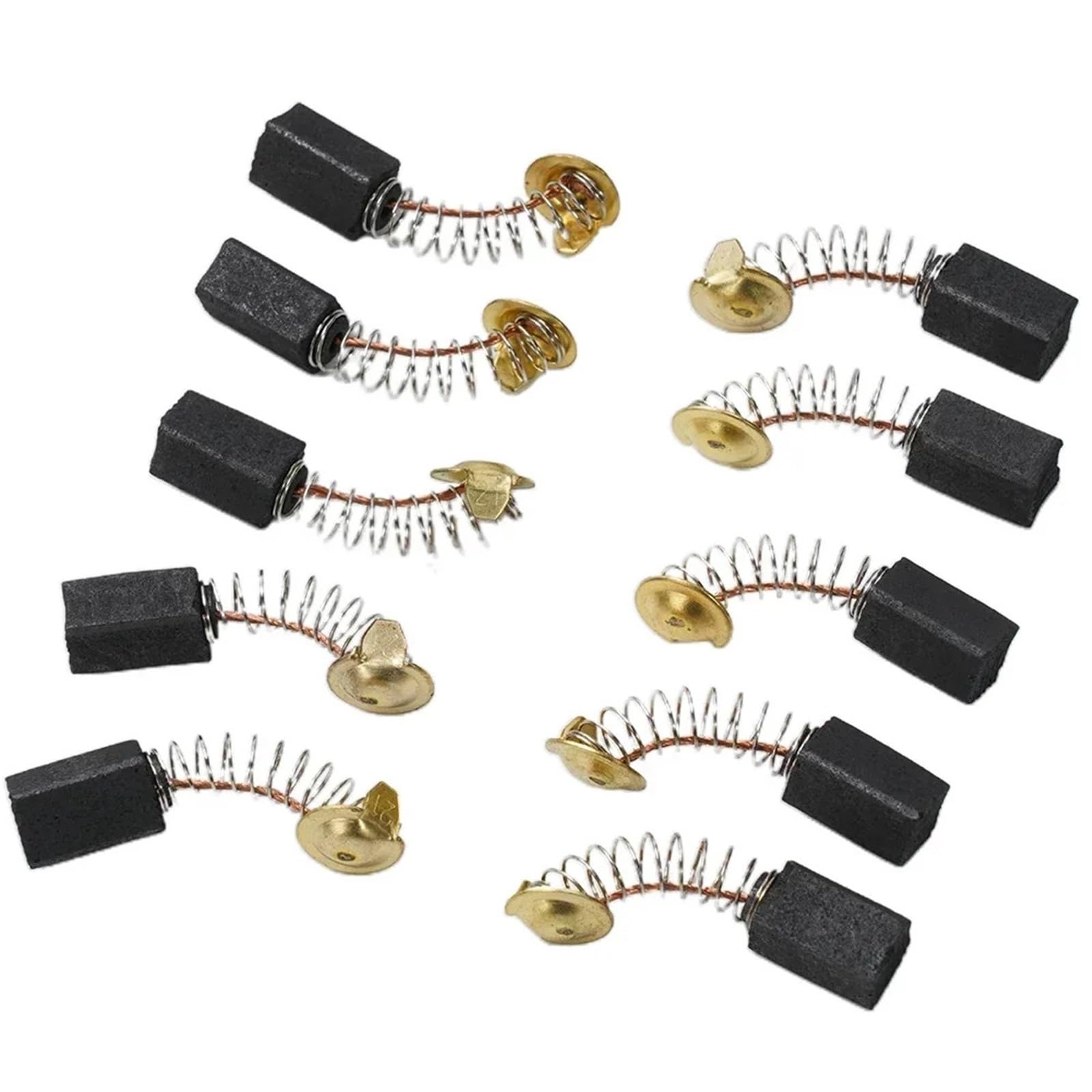 Escobillas de carbón para motor eléctrico, 400 unidades, 13 x 7,5 x 6,5 mm, escobillas de carbono reemplazables, herramienta eléctrica para motor eléctrico genérico