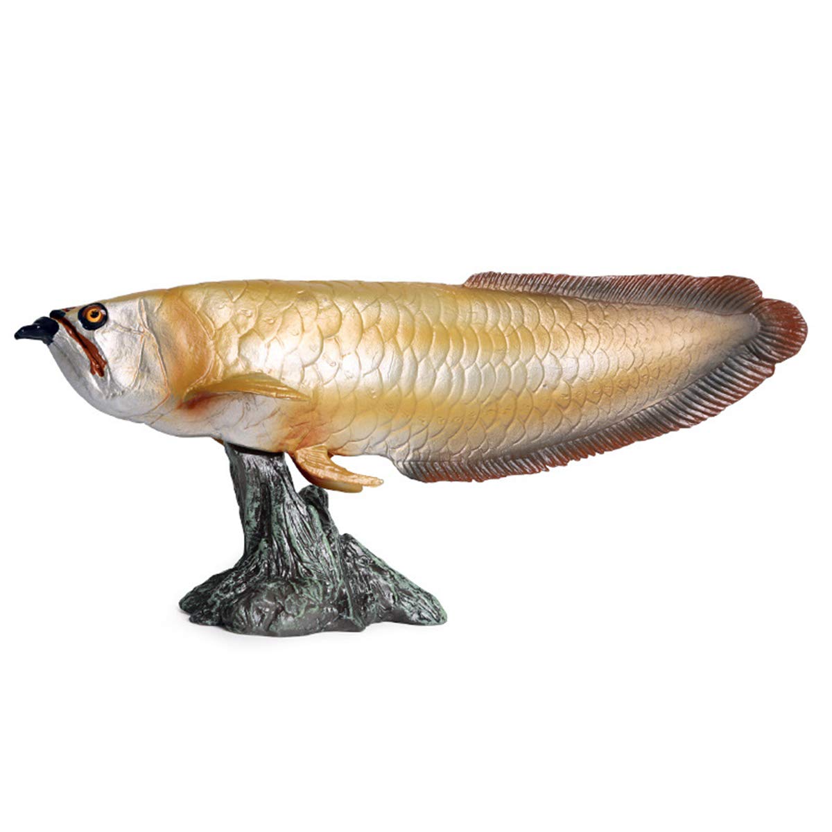 アロワナ 龍魚アクリル製置物 カラフル 幅36㎝