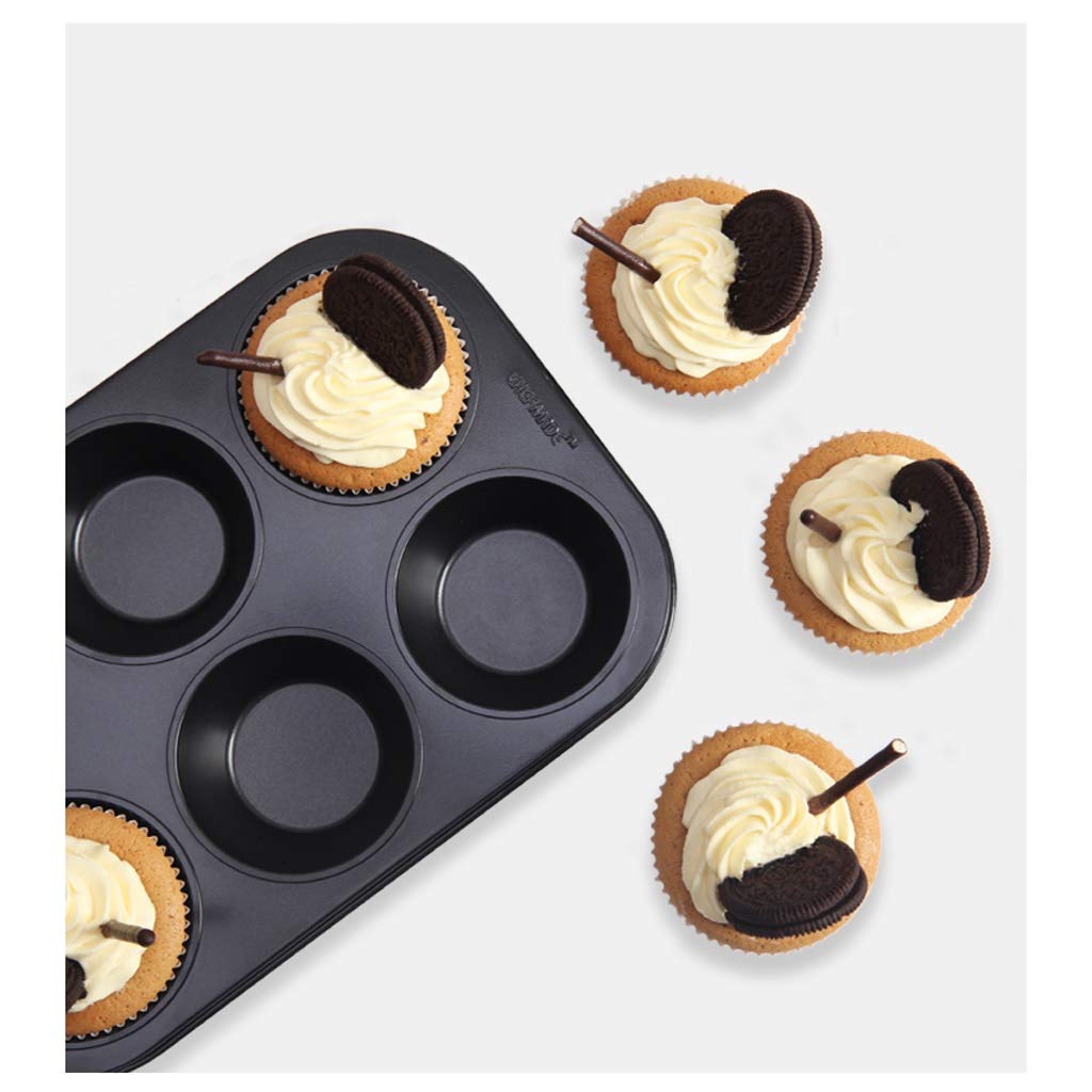 JJJ GCX- Gâteau Moule Rond 6/12 Même Grande Tasse antiadhésif Moule Muffin gâteau gâteau Muffin Cup Moule de Cuisson Pratique (Color : A)
