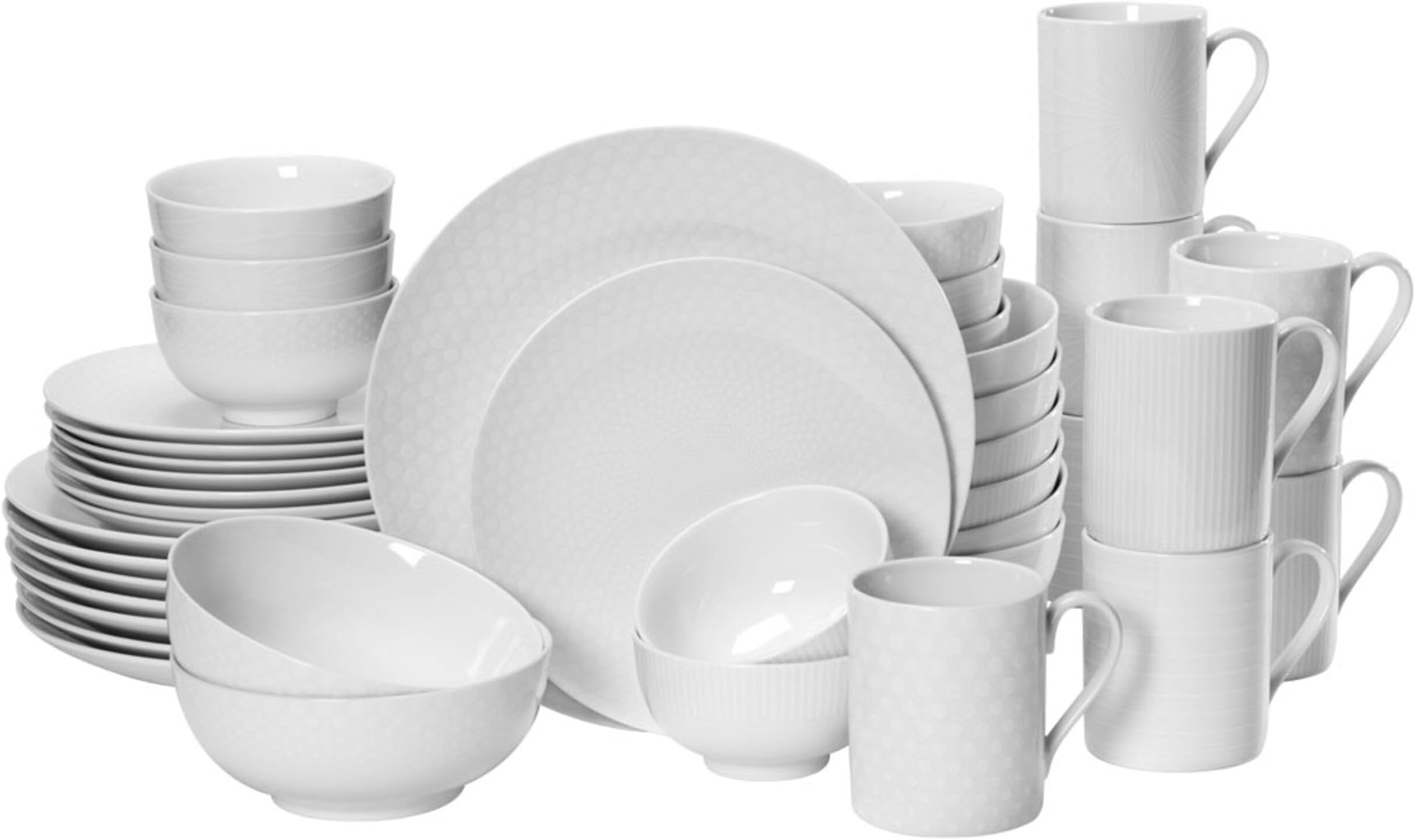 Mikasa Darcy Chip Resistant 12 Piece Dinnerware Set