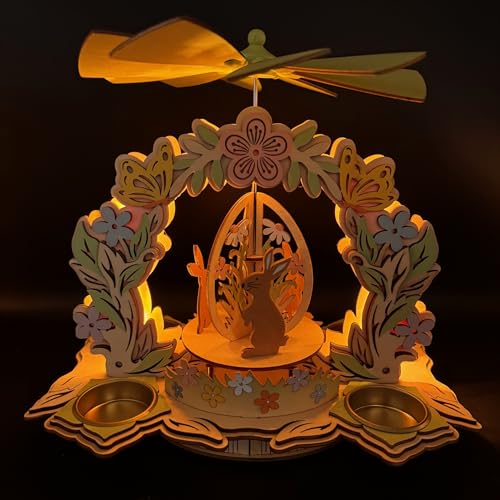 Online Fuchs Holzpyramide zur Frühlings- und Osterdekoration mit...