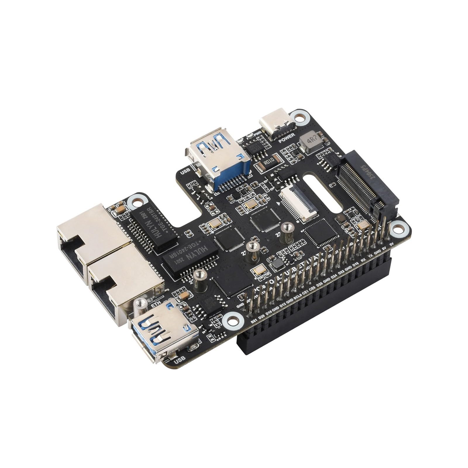 Adaptateur PCIe vers USB 3.2 pour 5, deux ports Ethernet 2, 50 G et extension de mémoire des disques durs