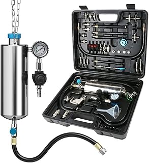 Fuel Injector Cleaner Kit 1000ML 150PSI Fuel Injector Cleaning Kit Non-Dismantle Car Fuel Injection System Cleaner Tester Tool Intake Valve Manifold Throttle Body Catalytic Converter Cleaner Machine
