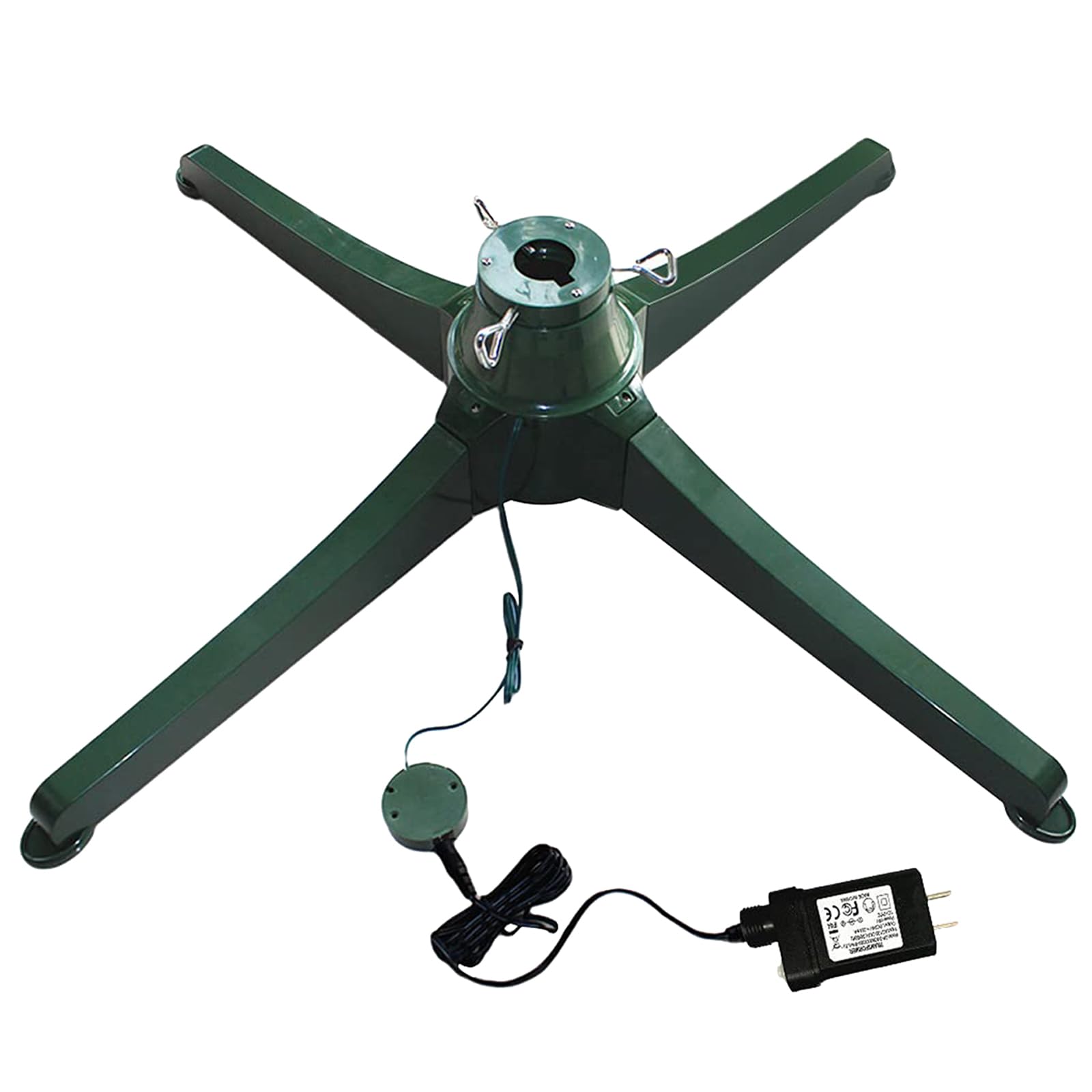 Soporte para árbol de Navidad ajustable giratorio de 360 ​​grados, soporte para árbol de Navidad artificial, base para árbol de Navidad con fácil uso, para decoraciones navideñas, hogar, oficina 65cm