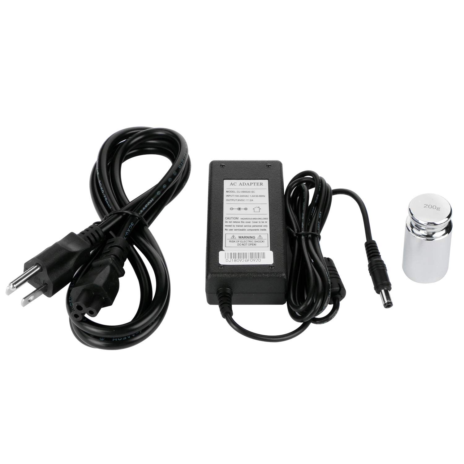 U.S. Solid Precision Lab Scale, 300g x 0.001g (1mg) Analytical Balance, Piece Counting, USB & RS232 Interface, Detachable Draftshield, 200g Calibration Weight, 100-240V, 19 Weighing Units