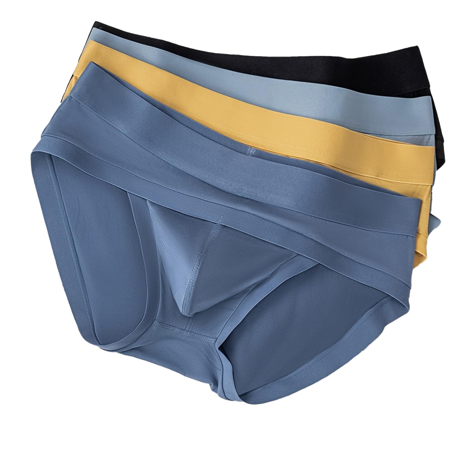 Calzoncillos triangulares para hombre con bolsillo grande, ropa interior deportiva transpirable