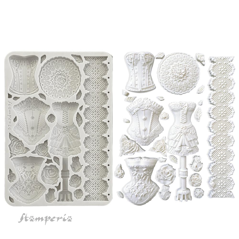 Stamperia, Silicone Mould A5 for Scrapbooks Bullet Journals and More, Non-Stick, Suitable for Air-Dry Clay, Resin and More - Image 2