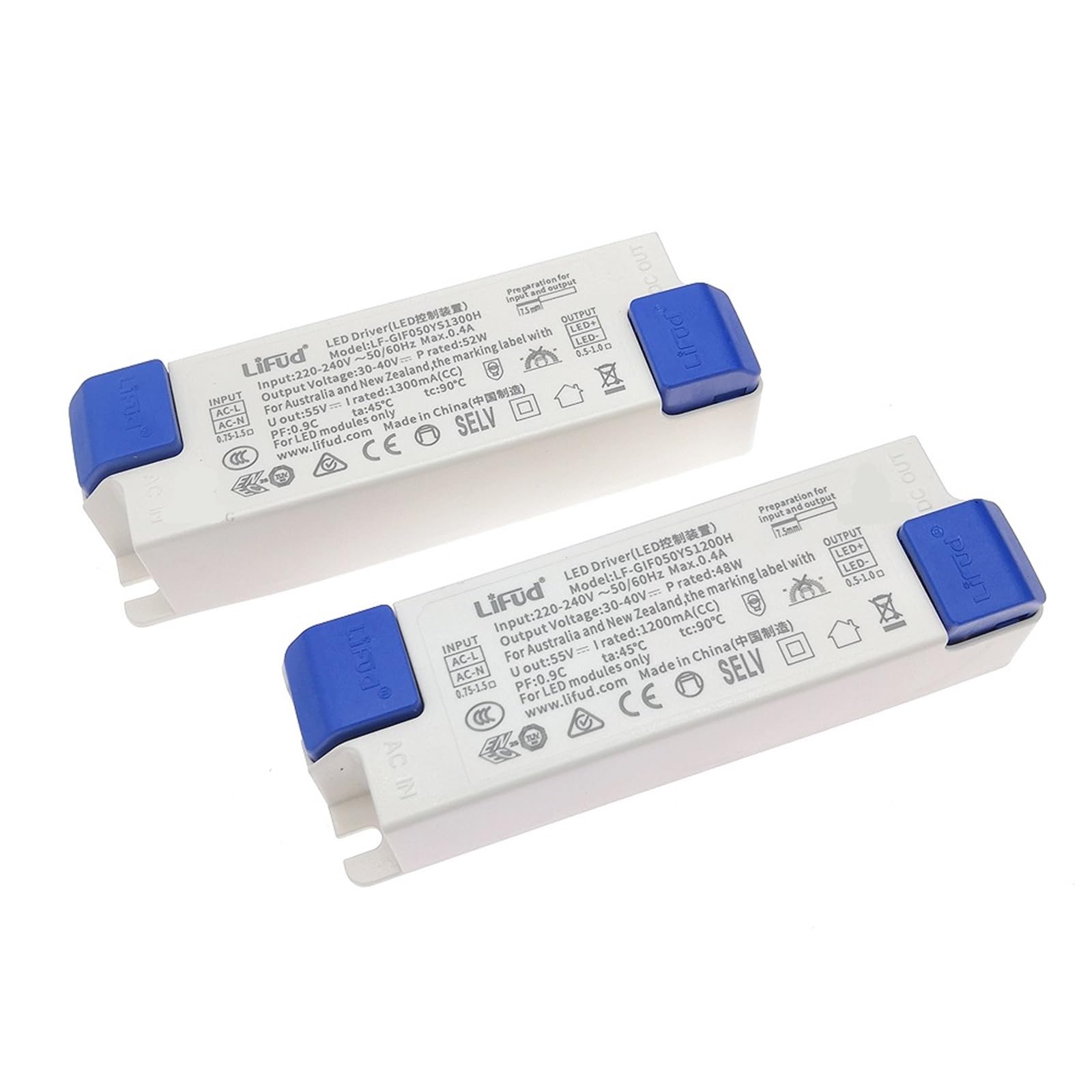 FCARUMIQP 1pcs-5pcs LED Driver LF-GIF050YS1200H 1300H 48W-52W DC30-40V 1200mA 1300mA High PF No Flicker Lighting(LF-GIF050YS1200H,1pcs)