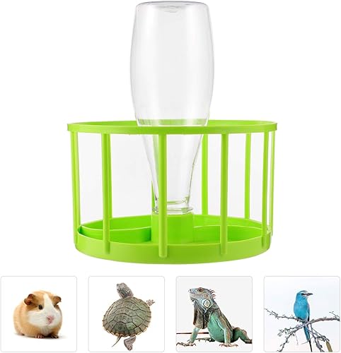 Miniatura 7 de Alimentador de agua de tortuga, botella de agua para reptiles, alimentadores automáticos de tortugas de plástico, dispensador de mascotas, botella