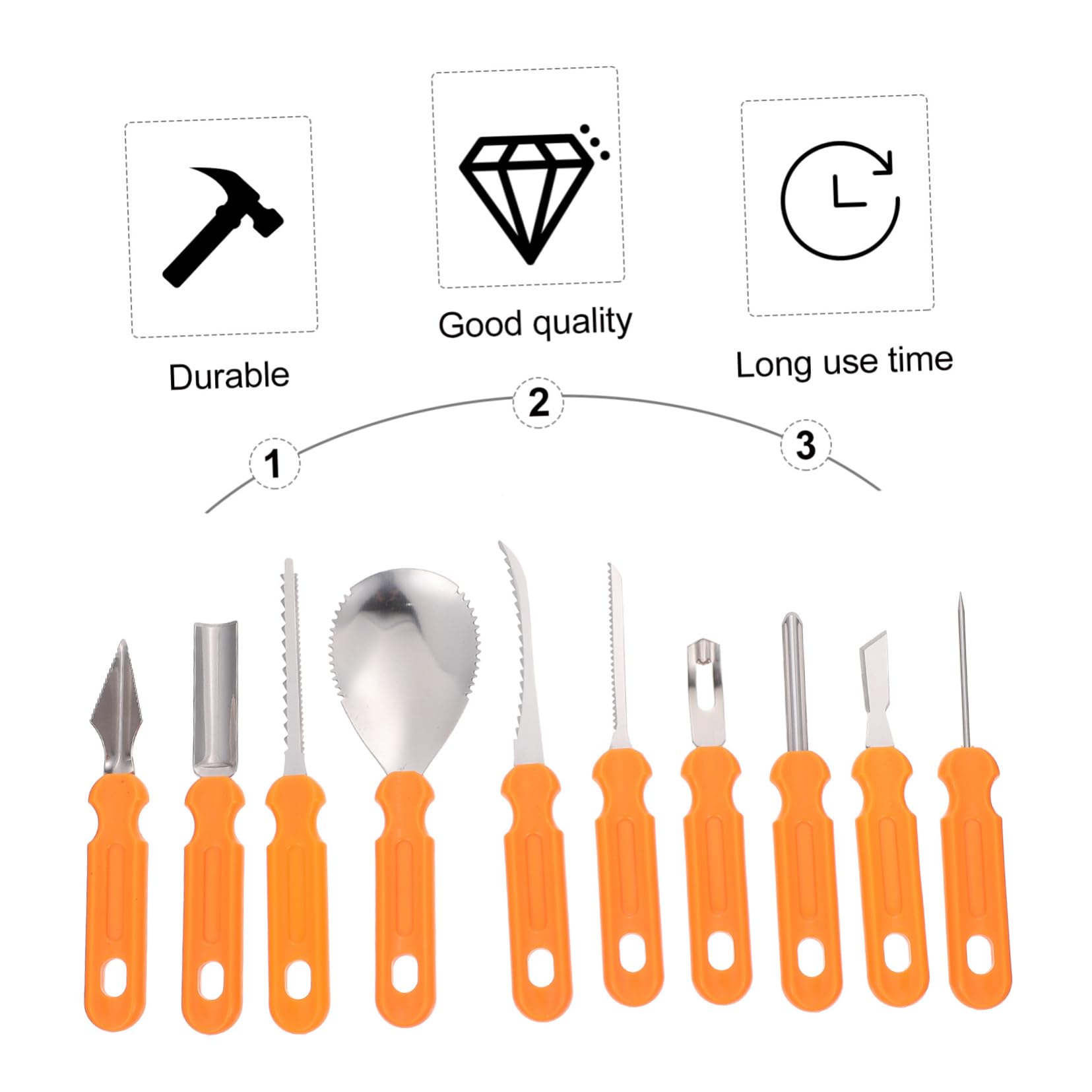 ULDIGI Halloween Carving Kit 1 Set of Quality Carving Tools Easy to Use for Adults and Boys and Girls Ideal for Pumpkin Decor