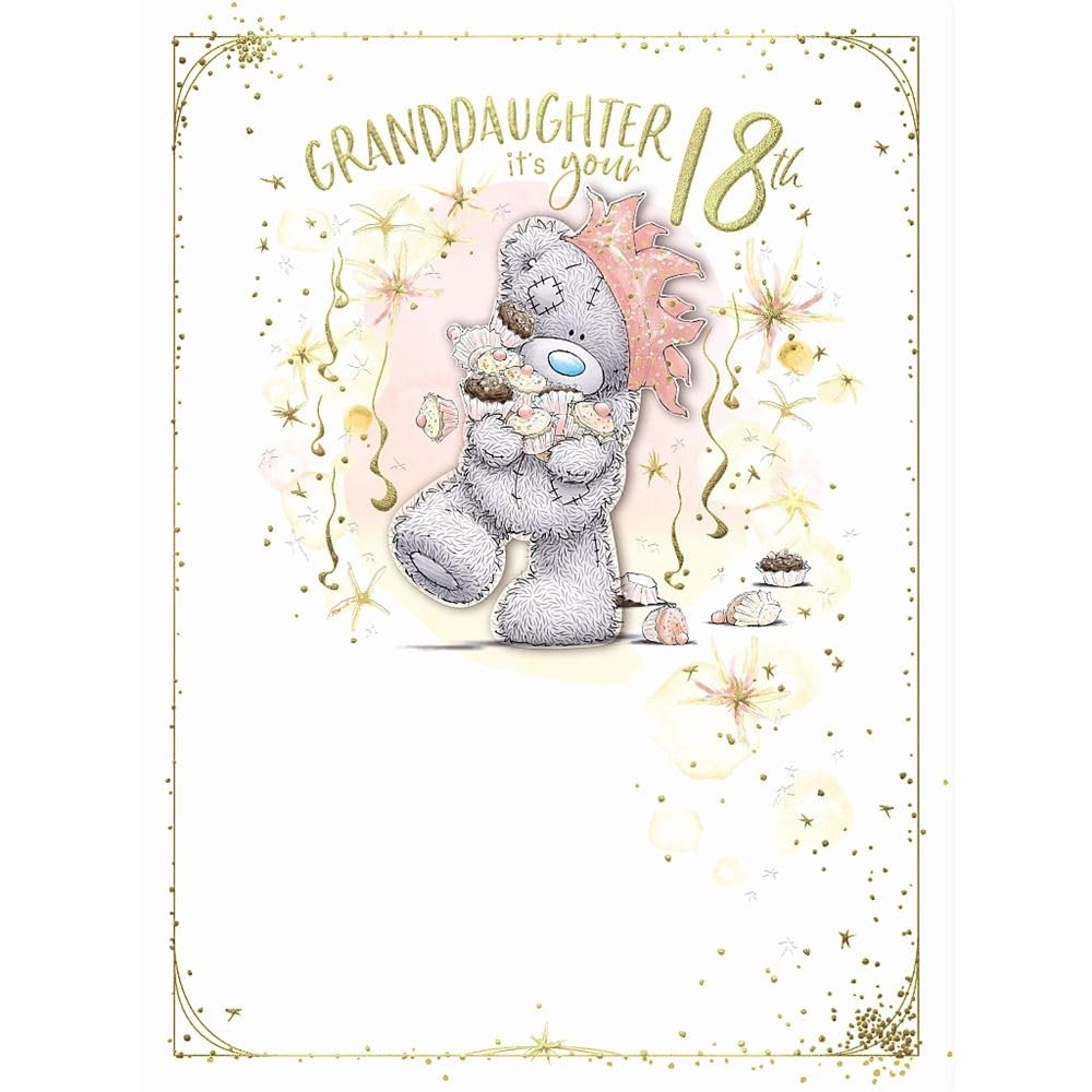 Me To You Granddaughter 18th Birthday Large Card