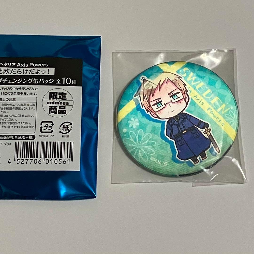 ヘタリア チェンジング缶バッジ スウェーデン ヘタリア チェンジング缶