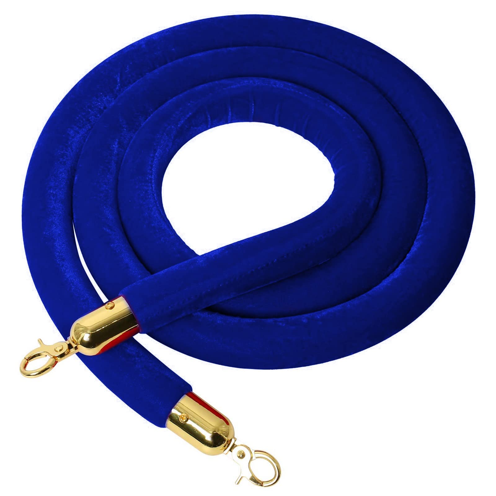 AUNANGLJSCS Rope barriers, Optional Barrier for Crowd Control, Hanging Stanchion Queue Barriers Cord, Movie TheatersGrand Openings Use(Blue,Length 0.9M/3Ft/36In)