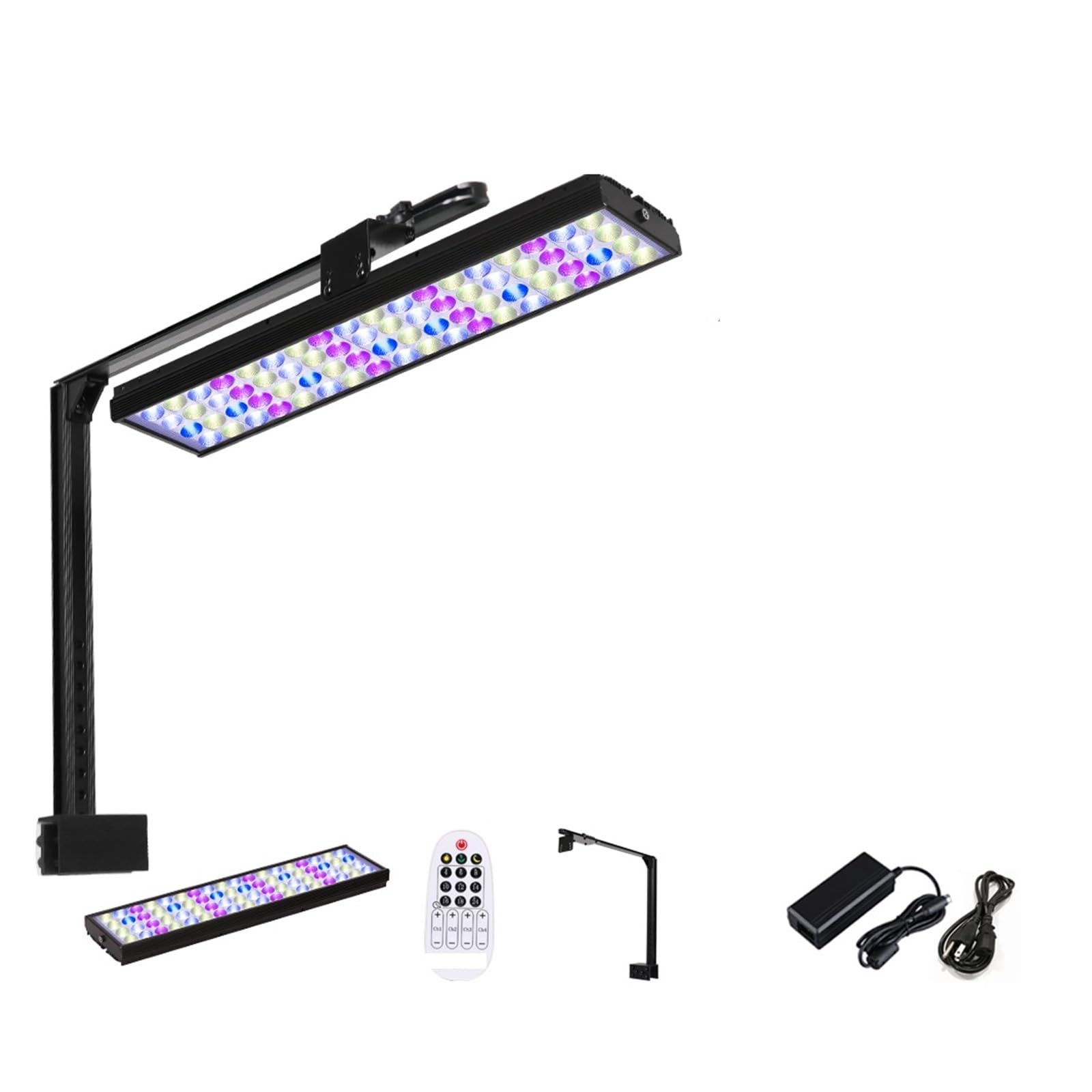 Luz LED para acuario, Lámpara de acuario de 40-180 cm for plantas, temporizador de luz de acuario, luz de pecera for decoración de acuarios, peceras y acuarios frescos para cultivar pecera marina de a