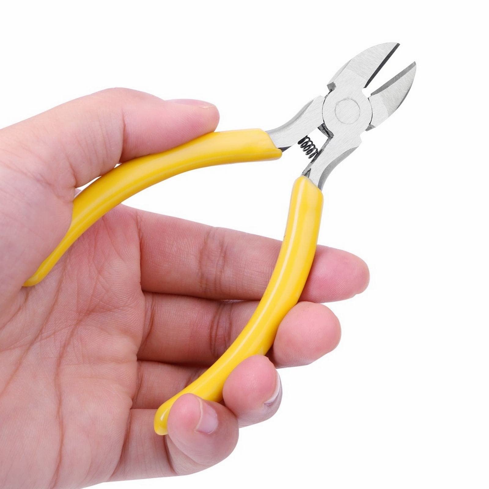 JINGYAN Alicates universales 11.5cm Garden Electrical Repair Tool Wire Cutter Pliers Electrican Work Diagonal Electricity Cable Cutting