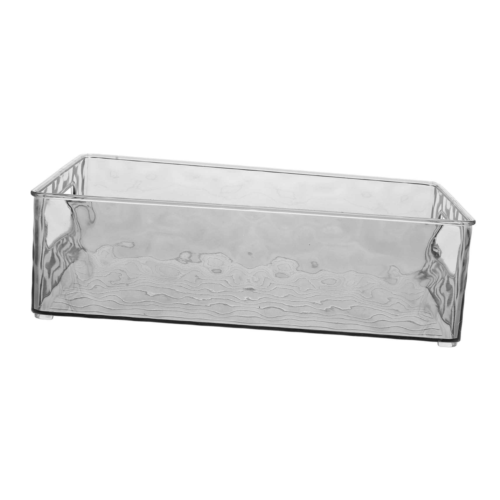 Contenitori in Plastica Trasparente Con Manici Per Organizzazione Cucina E Frigorifero Rettangolari Per Conservazione Casa E Dispensa Grigio