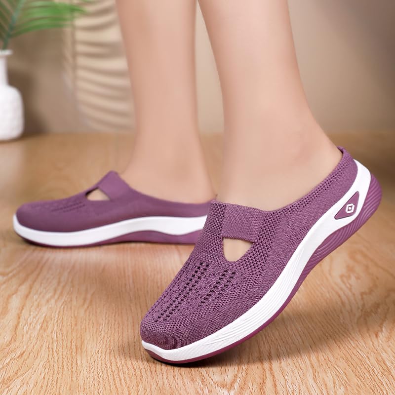 Wide Width Non-Slip Mesh Up Footwear Arch Support Walking Lightweight Orthopedic Sneakers Slip On Nurse Babe Shoes Comfortwear Ortho Shoe Plantar Fasciitis Fashion Sneakers for Women2