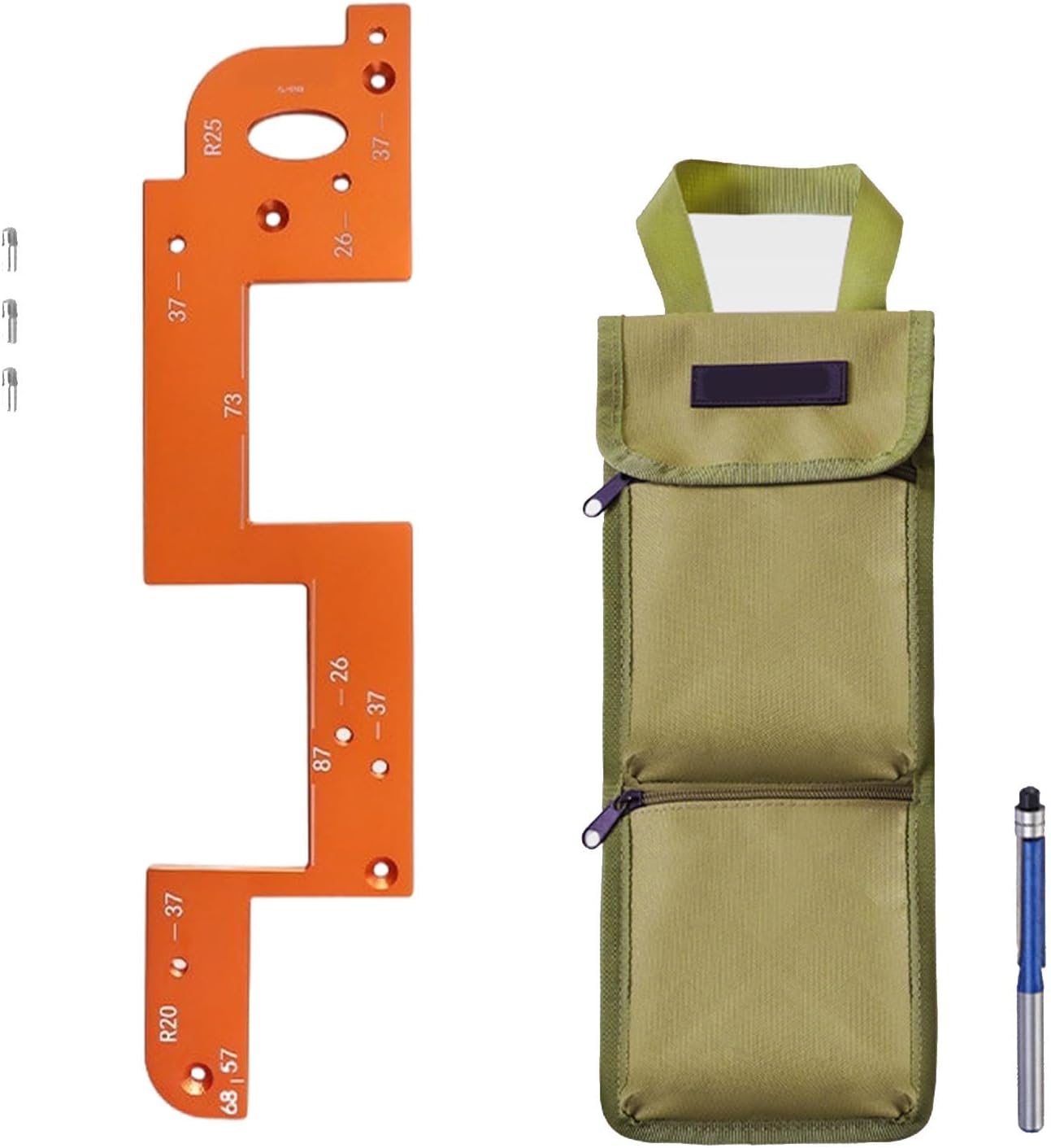 Professional Aluminum Alloy Grooves Jigs Woodworking Slotting Guide Trimming For Accurate Furniture Handle Installation