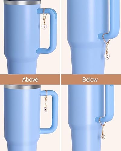 Miniatura 6 de Accesorios de letras para taza Stanley, mango de letra de identificación con nombre para vaso StanleySimple Moderno, Identificación inicial en forma