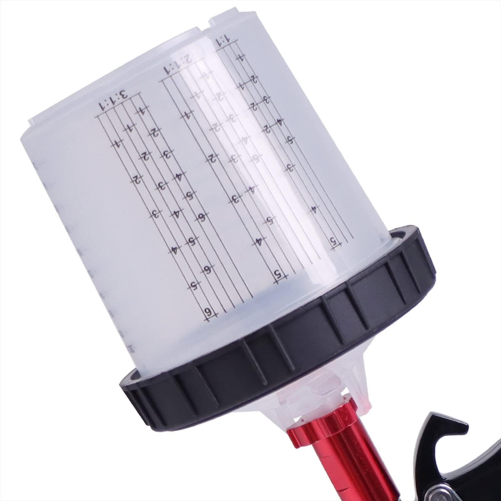 Generico Tazze per Spruzzatore di Vernice per Auto - Fodere per Pistola Senza Lavaggio, Miscelatori in Trasparente | Contenitore per Fluido Motore Monouso da Dieci Pezzi, Pacchetto Hardware di