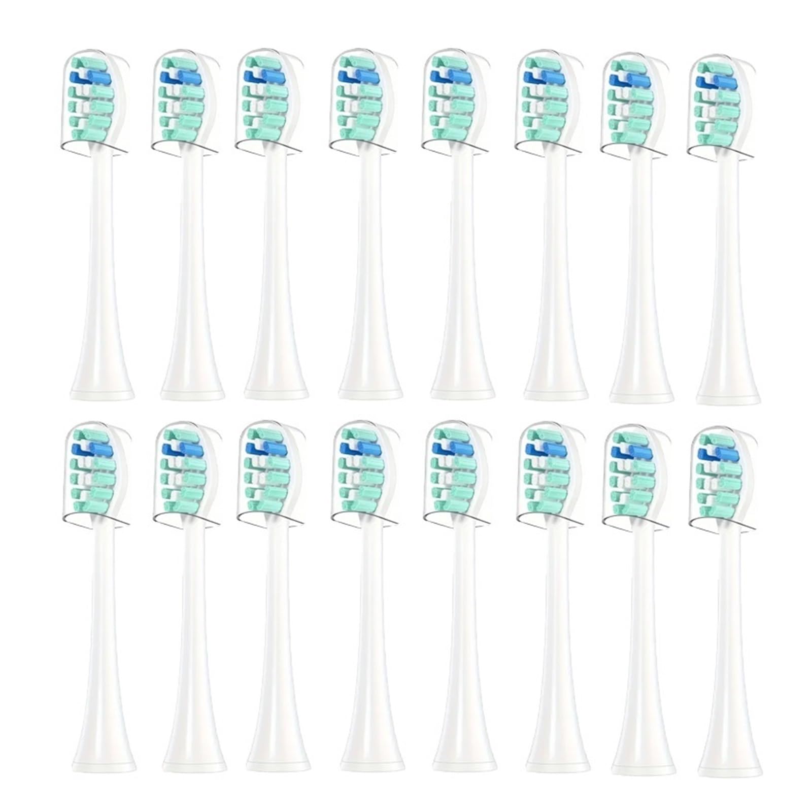 Zahnbürstenköpfe for 4100 6500 | 4/8/12/16-teiliges Pinselset in verschiedenen Größen(16pcs Green)