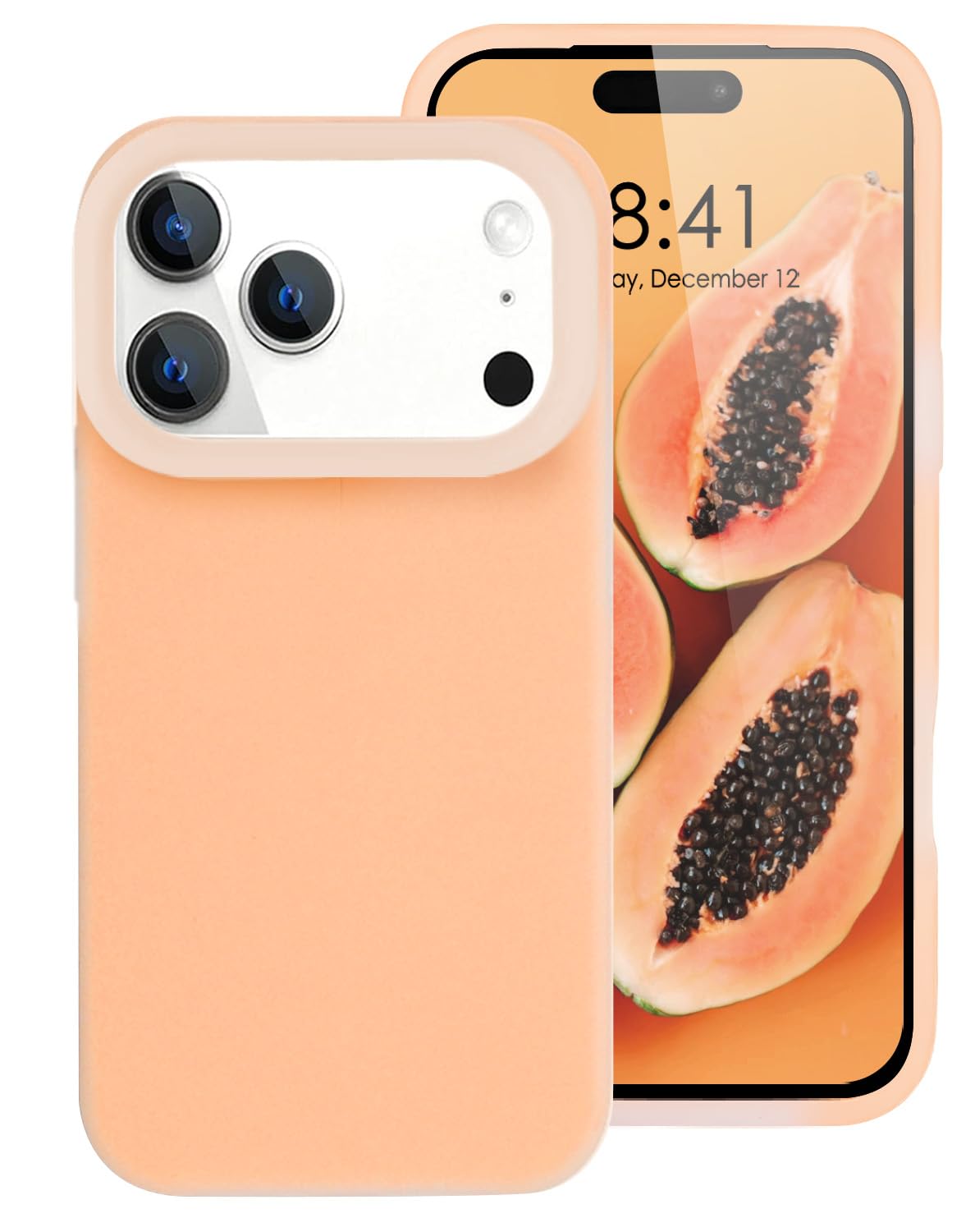 Soft Liquid Silicone Jelly Gel Rubber Phone Case, Anti-Scratch Microfiber Lining, Drop Protection Protective Bumper Cover for iPhone 17 Pro Case