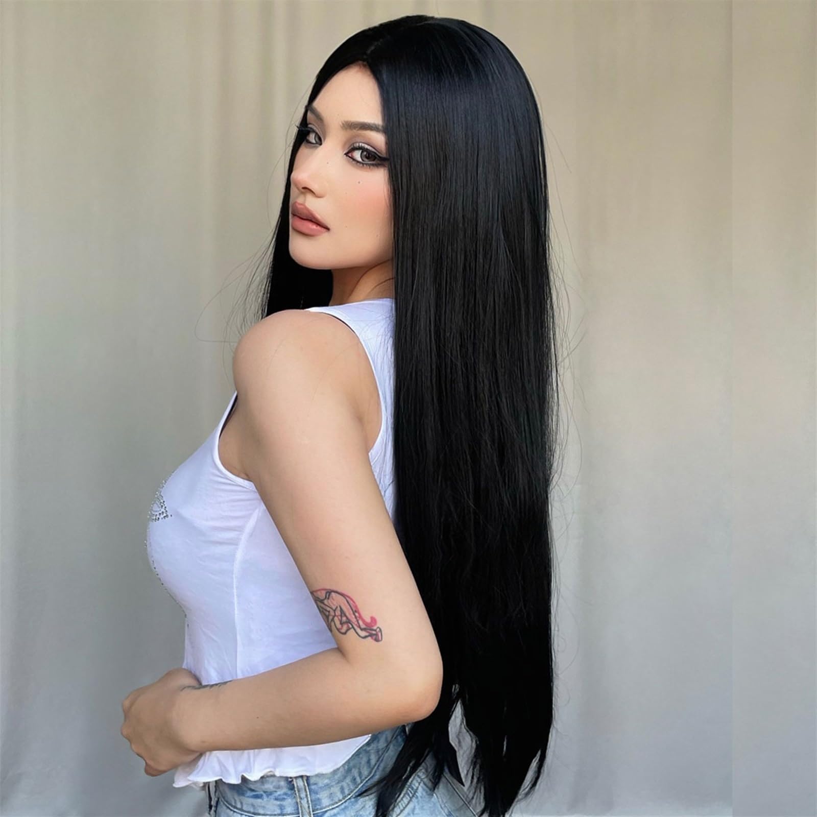 Amazon.com: Wigs Daily Use Natural Heat Resistant Fibre Fake  display picture 1