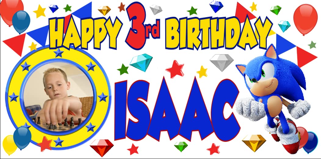 Party Prints 2020 Grande Bandiera Sonica Personalizzata Per Feste - Foto 6