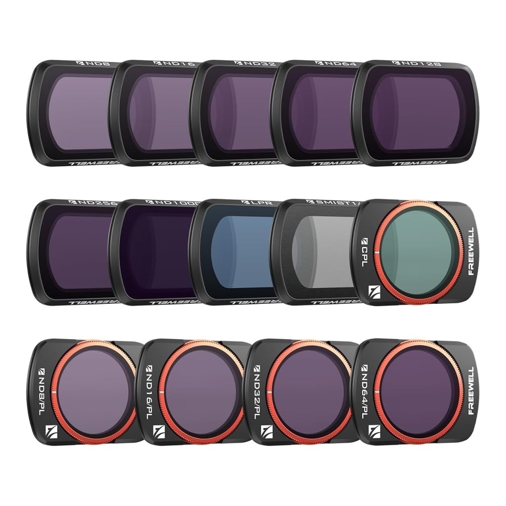 FREEWELL DJI Osmo Pocket 3 için 14 Filtre, Siyah, Plastik,…