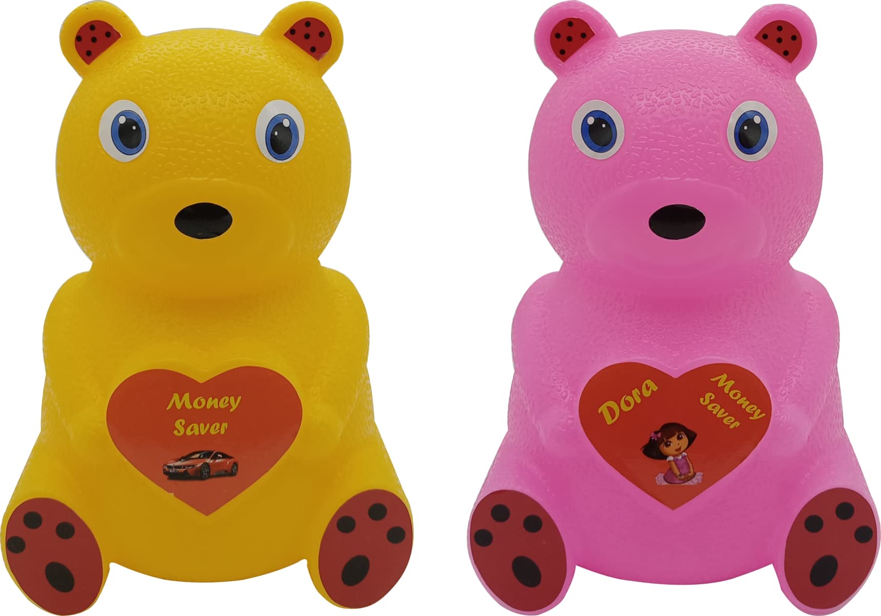 SEAMA Teddy Money Bank - Set of 2, Multicolor, Money Bank for Kids, Coin Box for Kids, Piggy Bank for Kids | Teddy Themed Money Bank | Teddy Coin Box for Kids | Plastic Piggy Bank | Teddy Bank (B0C5XHSSMX) Amazon Price History, Amazon Price Tracker
