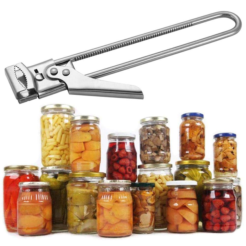 Sacacorchos Profesional Portátil Ajustable Manual Abridor de Tapa de Tarro de Acero Pinza Abridor de latas Suministros de Cocina Accesorios