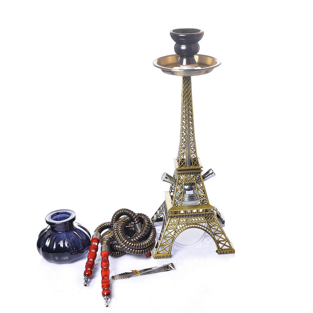 Conjunto de cachimba cachimba Grande de Doble Tubo, Juego de cachimba de Vidrio cachimba Doble árabe Grande, Adecuado para familias, hoteles Extranjeros, Bares, Clubes, hoteles