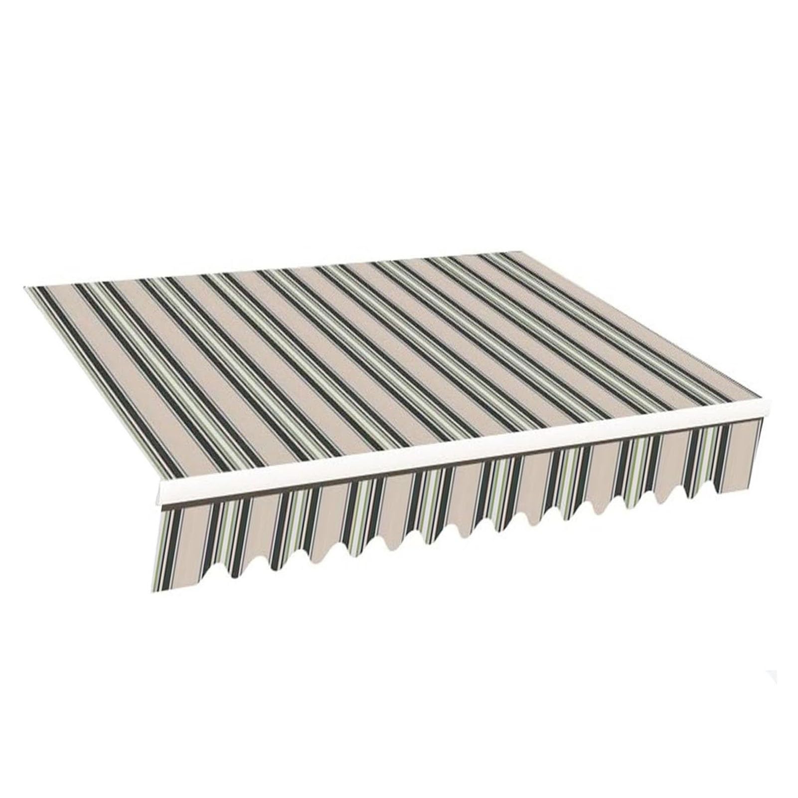 ZFUCMAYL Stripes Awning Replacement Fabric Top Cover,Replacement Canvas for Retractable Awning,280g Polyester Shade Cover for Deck Door Window(22.9x8.2ft)