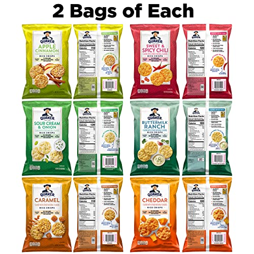 Quaker Rice Crisps, 6 Flavor Variety Pack thumb #1
