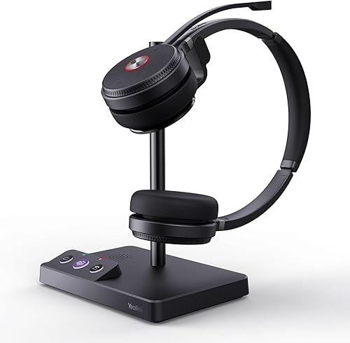 Miniatura 10 de Yealink WH62 DECT Mono Teams Auriculares Inalámbricos, Auriculares de Trabajo con Rango de 525 pies con Micrófono de Cancelación de Ruido 2X para