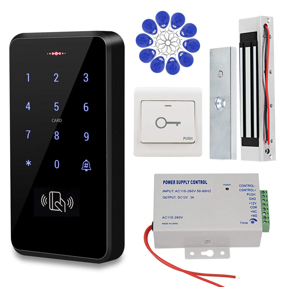 Kdl Rfid Card Door Access Control System Kit Waterproof Ip68 Keypad Outdoor Use Dc12v Power Transformer 180Kg/350Lbs Magnetic Lock Hold Force 192132296823