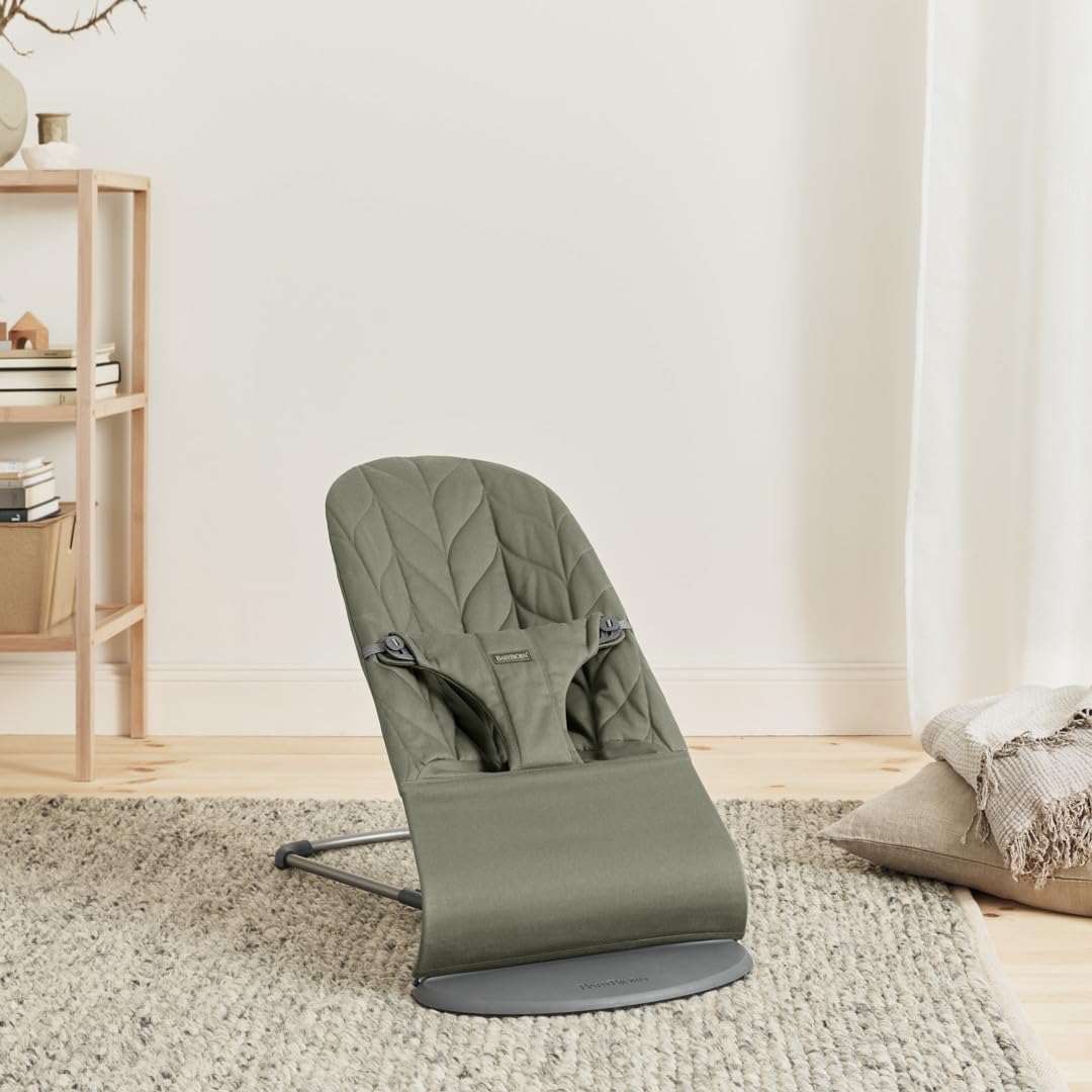 BabyBjörn Transat Bliss, Tissé, matelassage Pétale, Vert foncé