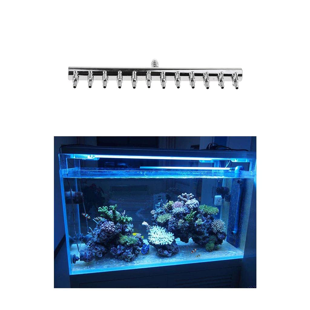 SM SunniMix Aquarium Luftverteiler Schlauchverteiler Luftpumpe Regelventil Luftregler, 12-Wege