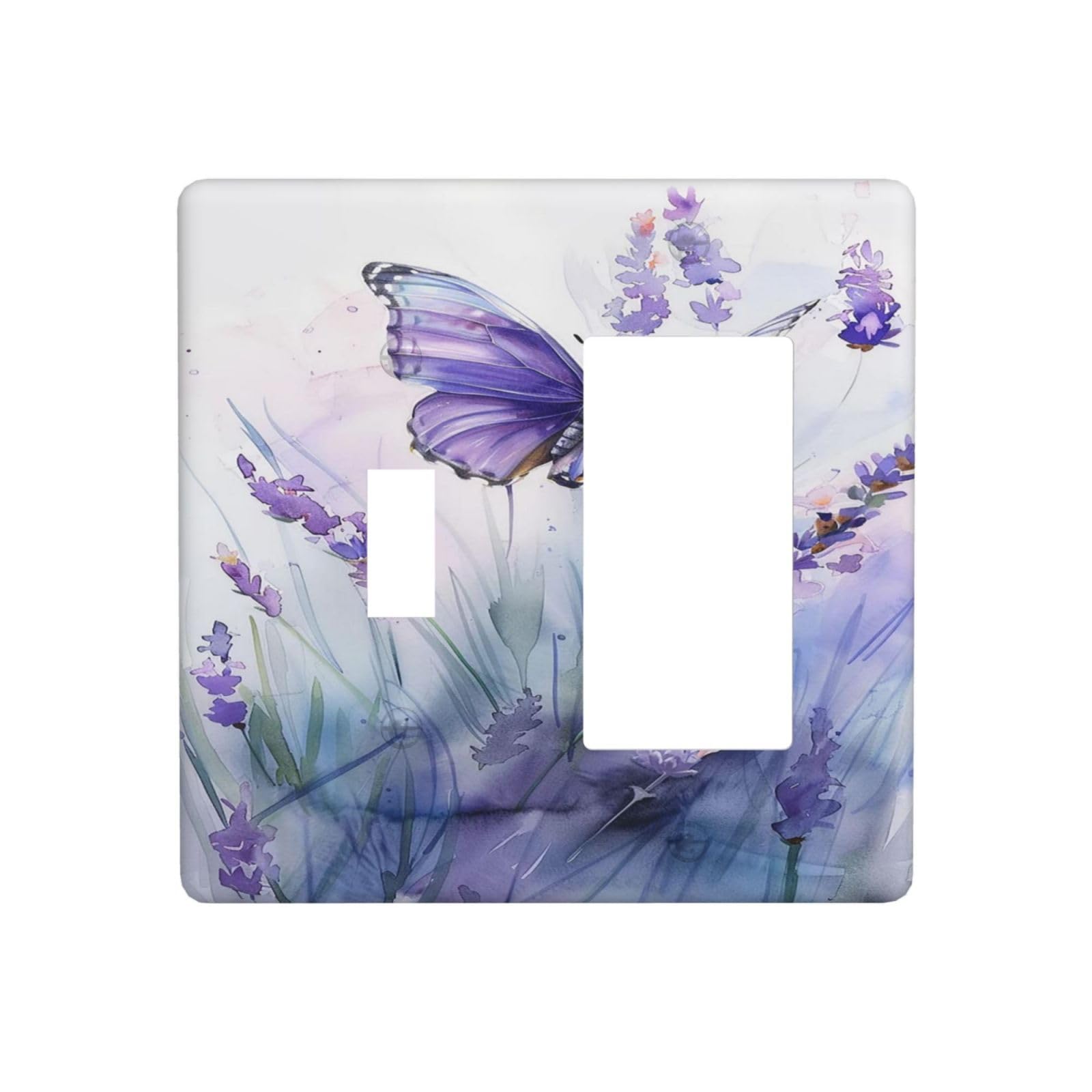 Placa de pared eléctrica combo de 1 palanca y 1 balancín para ocultar imperfecciones
