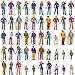 Evemodel 50Stk. Modelleisenbahn 1:50 Bemalte sitzende Figuren Personen Spur 0 P50W-50N-EU