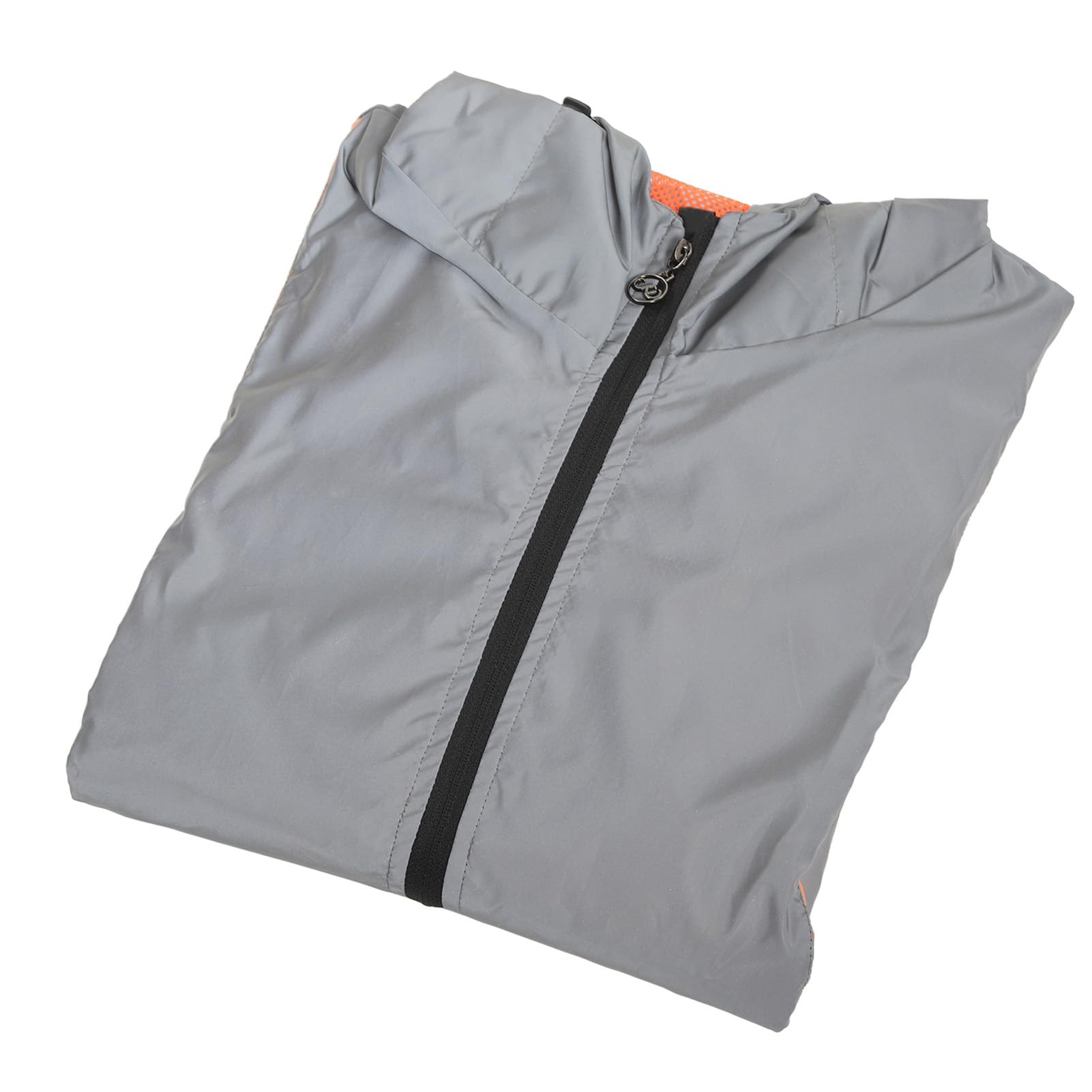 Alomejor Chaqueta de Ciclismo, Chaqueta Cortavientos de Poliéster con Rayas Reflectantes, Bolsillos con Cremallera, para Deportes Al Aire, Ciclismo, Correr, Senderismo (2XL)