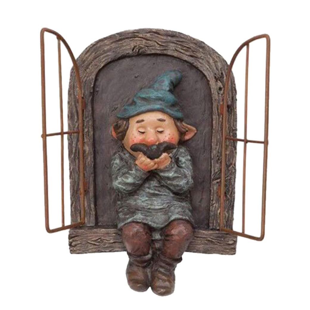 Funny Decorative Gnome Statue Resin Garden Gnome Statue Funny Elf Out The Door Tree Hugger Decorative Dwarf Sculpture